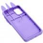 3D чехол для Samsung Galaxy A51 (A515) единорог жидкие блестки фиолетовый 