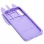 3D чехол для Samsung Galaxy A50 / A50s / A30s единорог жидкие блестки фиолетовый 