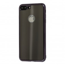 Чехол Glossy Stripe для iPhone 7 Plus / 8 Plus черный