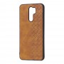 Чехол для Xiaomi Redmi 9 WeaveSide коричневый
