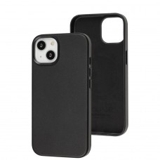 Чехол для iPhone 14 WAVE Premium leather MagSafe black