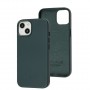 Чохол для iPhone 14 WAVE Premium leather MagSafe forest green