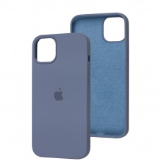 Чехол для iPhone 14 Plus Silicone Full серый / lavender gray