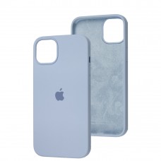 Чехол для iPhone 14 Plus Silicone Full голубой / lilac