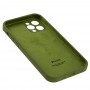 Чехол для iPhone 12 Pro Silicone Slim Full camera army green
