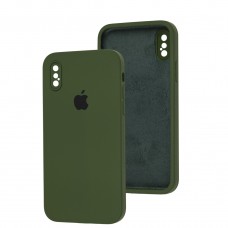 Чехол для iPhone X / Xs Square Full camera army green