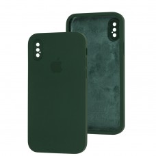 Чехол для iPhone X/Xs Square Full camera dark green