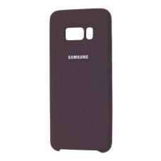 Чехол для Samsung Galaxy S8 (G950) Silky Soft Touch темно-коричневый