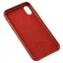 Чохол для iPhone X / Xs Leather Case (Leather) червоний