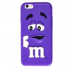 3D чехол M&M's для iPhone 6 фиолетовый