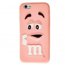 3D чехол M&M's для iPhone 6 розовый