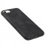 Чохол для iPhone 7 / 8 / SE 20 Leather croco full чорний