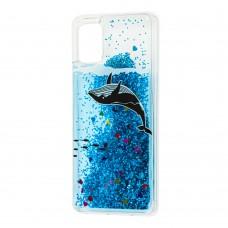 Чехол для Samsung Galaxy A51 (A515) Блестки вода new кит