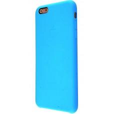 Силиконовый чехол для iPhone 6 Plus Silicon case светло голубой