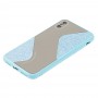 Чехол для iPhone Xs Max Shine mirror голубой