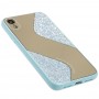 Чехол для iPhone Xr Shine mirror голубой