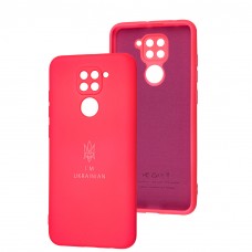 Чехол для Xiaomi Redmi Note 9 Silicone Full Трезубец розовый / barbie pink