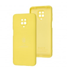 Чехол для Xiaomi Redmi Note 9s/9 Pro Silicone Full Трезубец желтый