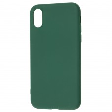 Чехол для iPhone X / Xs Candy зеленый / forest green