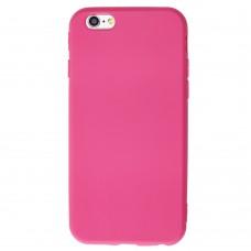 Чехол Matte для iPhone 6 матовый темно розовый
