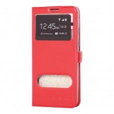 Чохол книжка Samsung Galaxy M20 (M205) Momax Premium з двома вікнами червоний