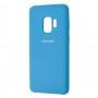 Чехол для Samsung Galaxy S9 (G960) Silky Soft Touch светло синий