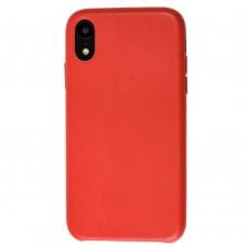 Чехол для iPhone Xr Leather classic красный