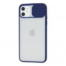 Чохол для iPhone 11 LikGus Camshield camera protect синій