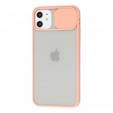 Чохол для iPhone 11 LikGus Camshield camera protect рожевий