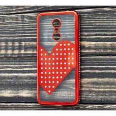 Чехол для Xiaomi Redmi 5 Plus Kingxbar сердце красный