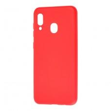 Чохол для Samsung Galaxy A20 / A30 Soft під магнітний тримач червоний