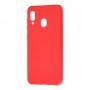 Чехол для Samsung Galaxy A20 / A30 Soft под магнитный держатель красный