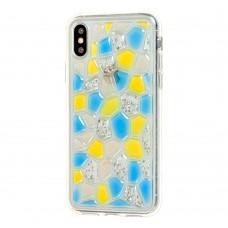 Чохол Colour stones для iPhone X / Xs жовтий