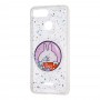 Чехол для Xiaomi Redmi 6 жидкие блестки игрушка "заяц"