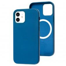 Чохол для iPhone 12 / 12 Pro Leather with MagSafe cosmos blue