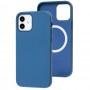 Чехол для iPhone 12 / 12 Pro Leather with MagSafe cod blue