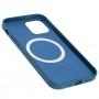 Чехол для iPhone 12 / 12 Pro Leather with MagSafe cod blue