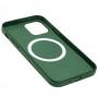 Чохол для iPhone 12 Pro Max Leather with MagSafe forest green