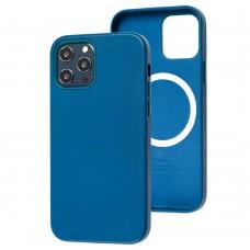 Чехол для iPhone 12 Pro Max Leather with MagSafe cosmos blue