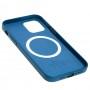 Чохол для iPhone 12 Pro Max Leather with MagSafe cosmos blue