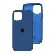 Чехол Silicone для iPhone 12 / 12 Pro case blue cobalt