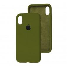 Чехол для iPhone X / Xs Slim Full army green