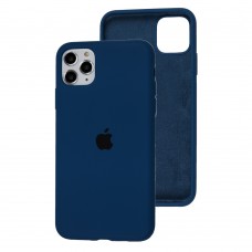 Чехол для iPhone 11 Pro Max Silicone Full navy blue 