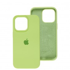 Чохол для iPhone 13 Pro Square Full silicone зелений / avocado