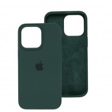 Чохол для iPhone 13 Pro Square Full silicone зелений / dark green