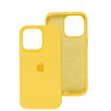 Чохол для iPhone 13 Pro Square Full silicone жовтий / yellow