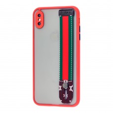 Чехол для iPhone Xs Max WristBand G II красный