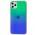Чохол для iPhone 11 Pro Max Rainbow glass з лого зелений
