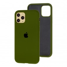 Чехол для iPhone 11 Pro Silicone Full army green