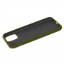 Чехол для iPhone 11 Pro Silicone Full army green